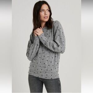 Lucky Brand | Polka Dot Cloud Jersey Smocking Top